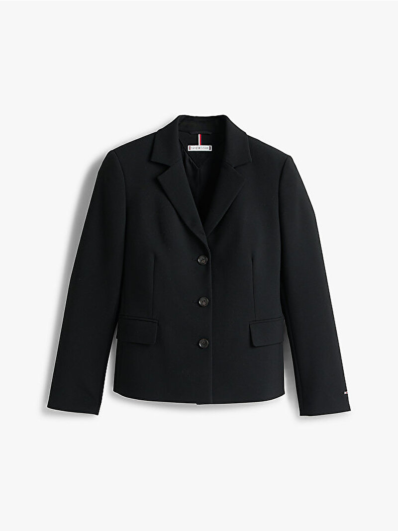 Kadın Punto Tonal Crest Blazer Siyah WW0WW46660BDS