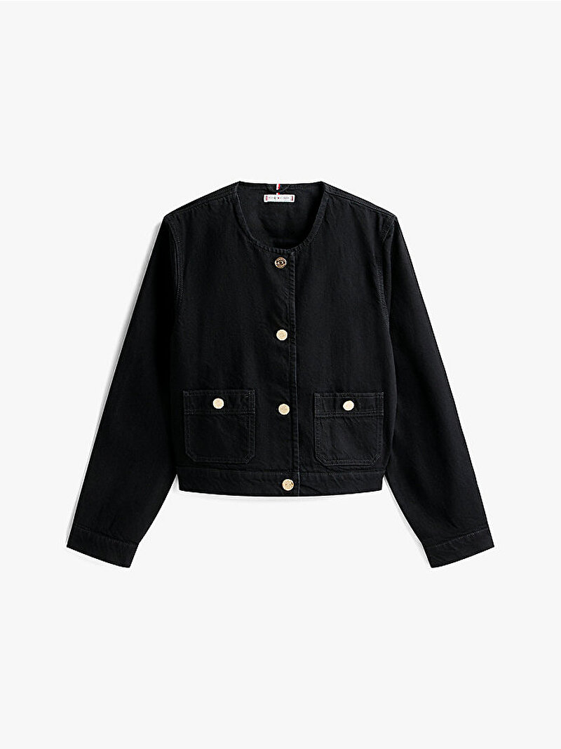 Kadın Denim Black Lady Ceket Siyah WW0WW467721BY