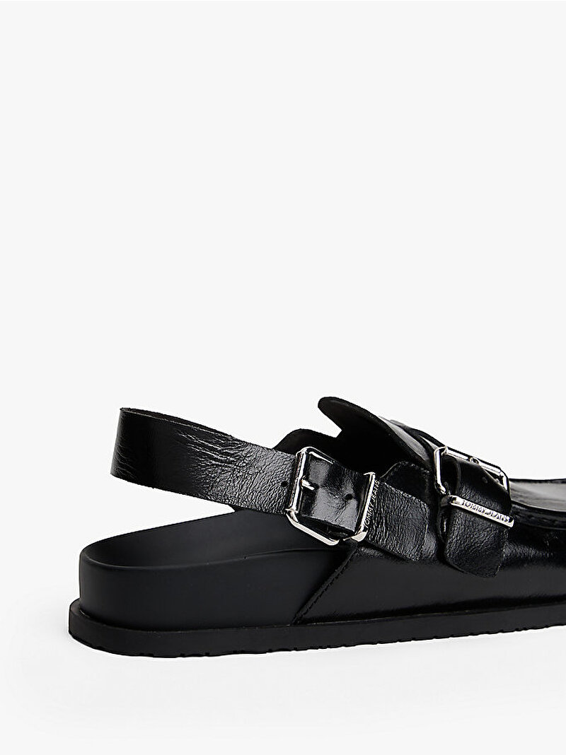 Kadın TJW Mule Shiny Loafer Siyah EN0EN02883BDS