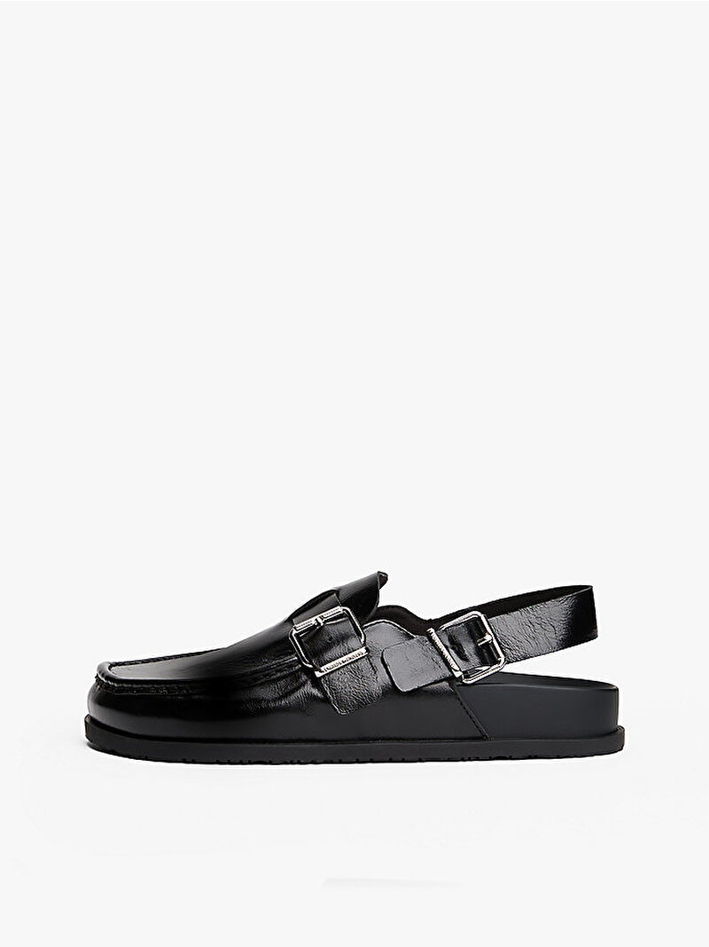 Kadın TJW Mule Shiny Loafer Siyah EN0EN02883BDS