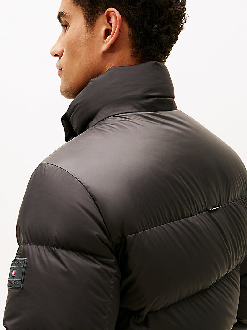 Erkek Mix down Hooded Puffer Mont Siyah MW0MW40613BDS