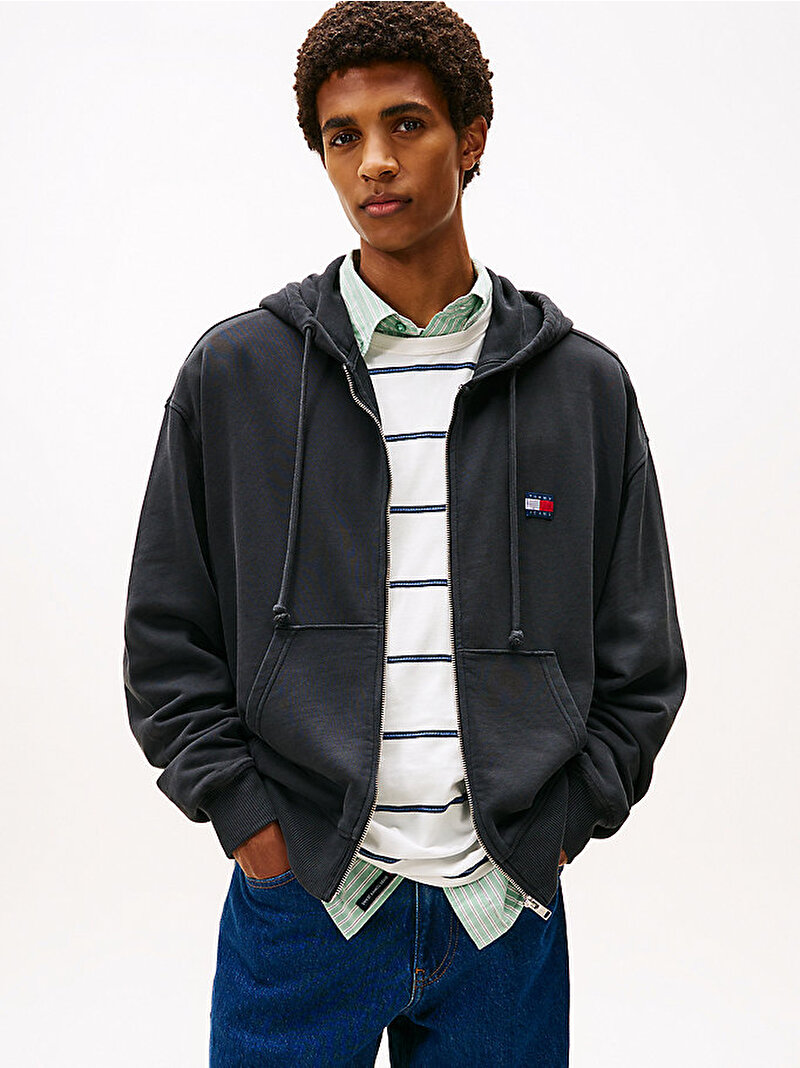 Erkek TJM 90s New Classics Sweatshirt Siyah DM0DM22080PT2