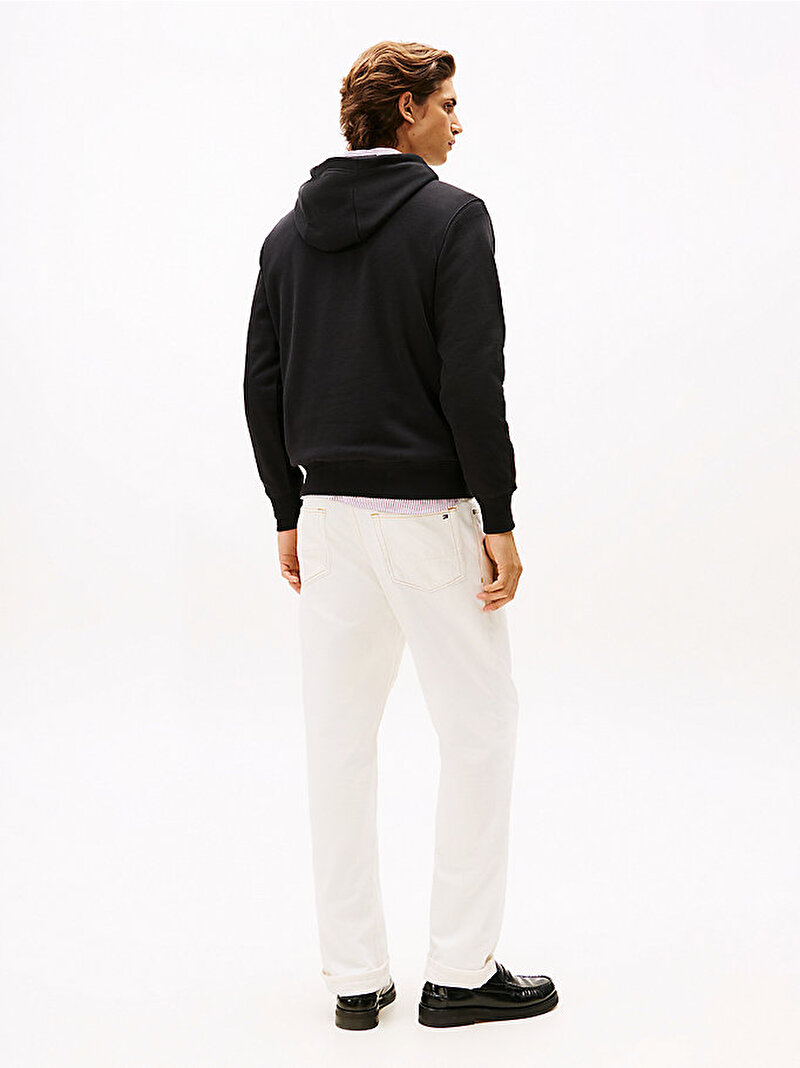 Erkek TH Colour Black Graphic Sweatshirt Siyah MW0MW40041BDS