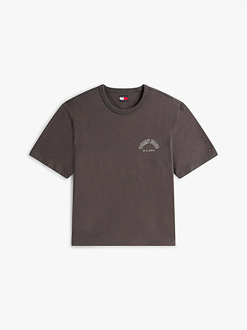 Erkek TJM 90s Western T-shirt Siyah DM0DM22059PT2