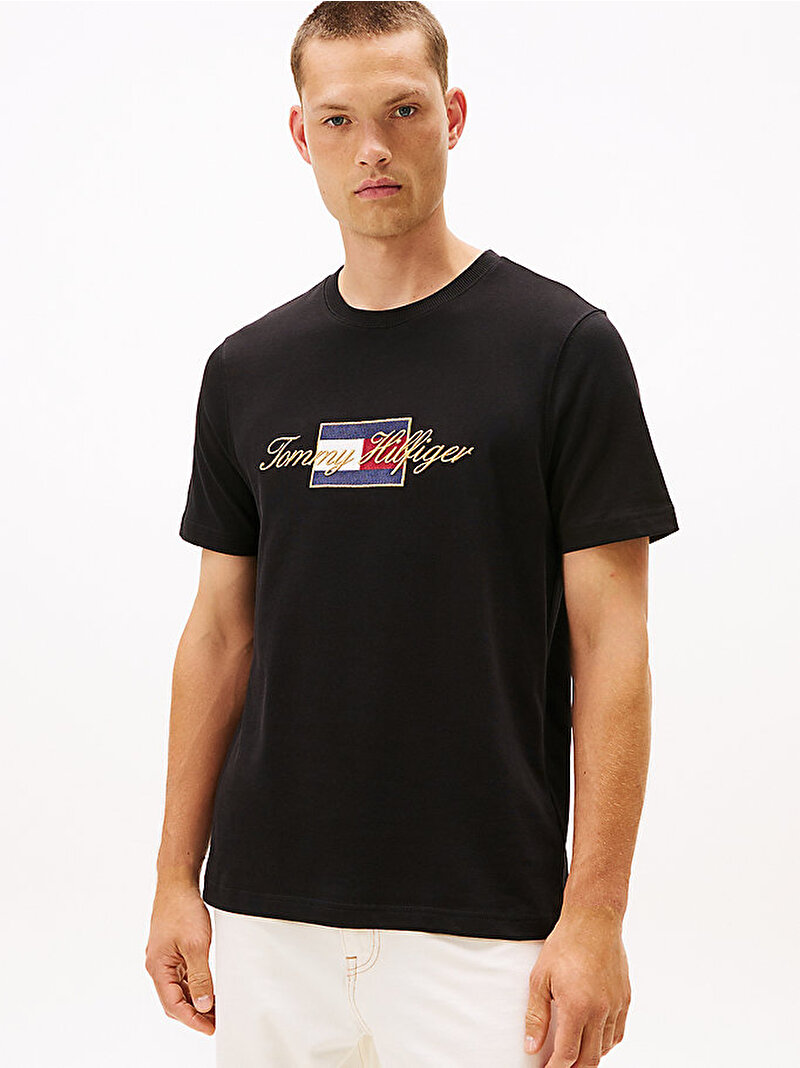 Erkek Icon Gold T-shirt Siyah MW0MW41500BDS