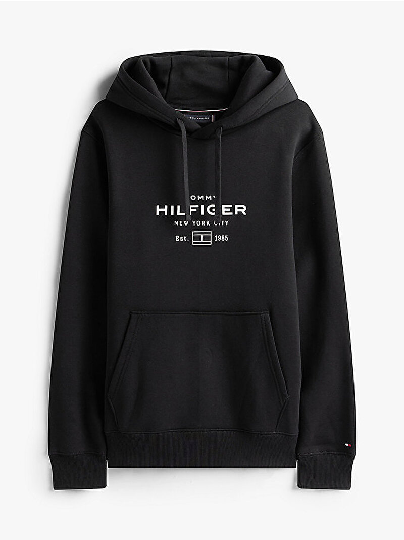 Erkek Oval Graphic Hoodie Siyah MW0MW40864BDS