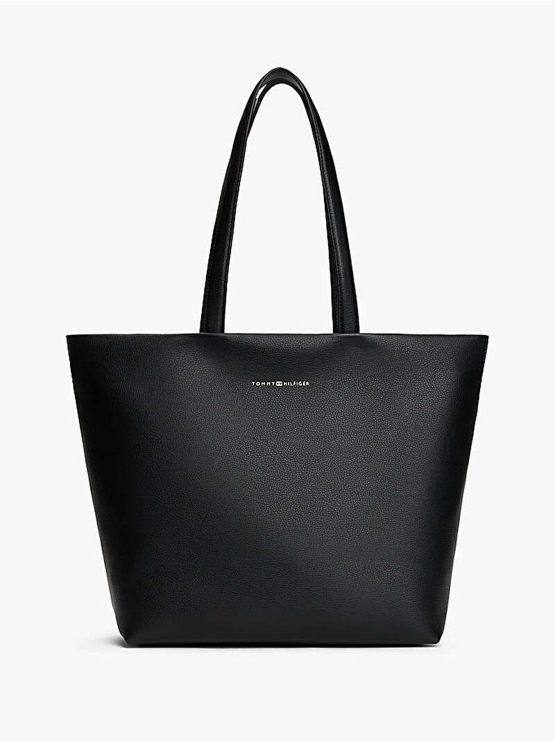 Kadın TH Logotape Tote Çanta Siyah AW0AW17693BDS