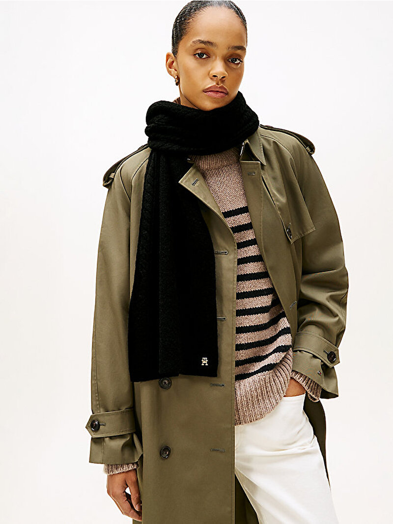 Kadın TH Elevated Chic Atkı Siyah AW0AW17788BDS
