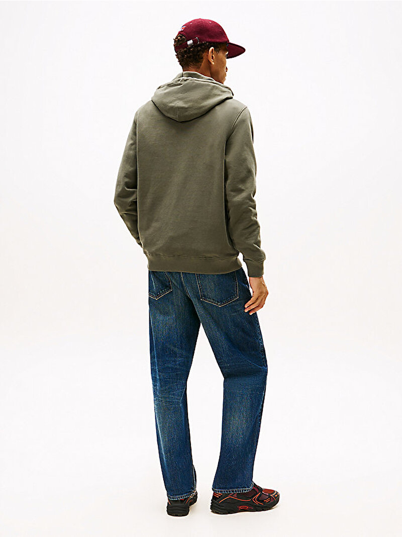 Erkek TJM Regular Dna Hoodie Yeşil DM0DM22113MRH