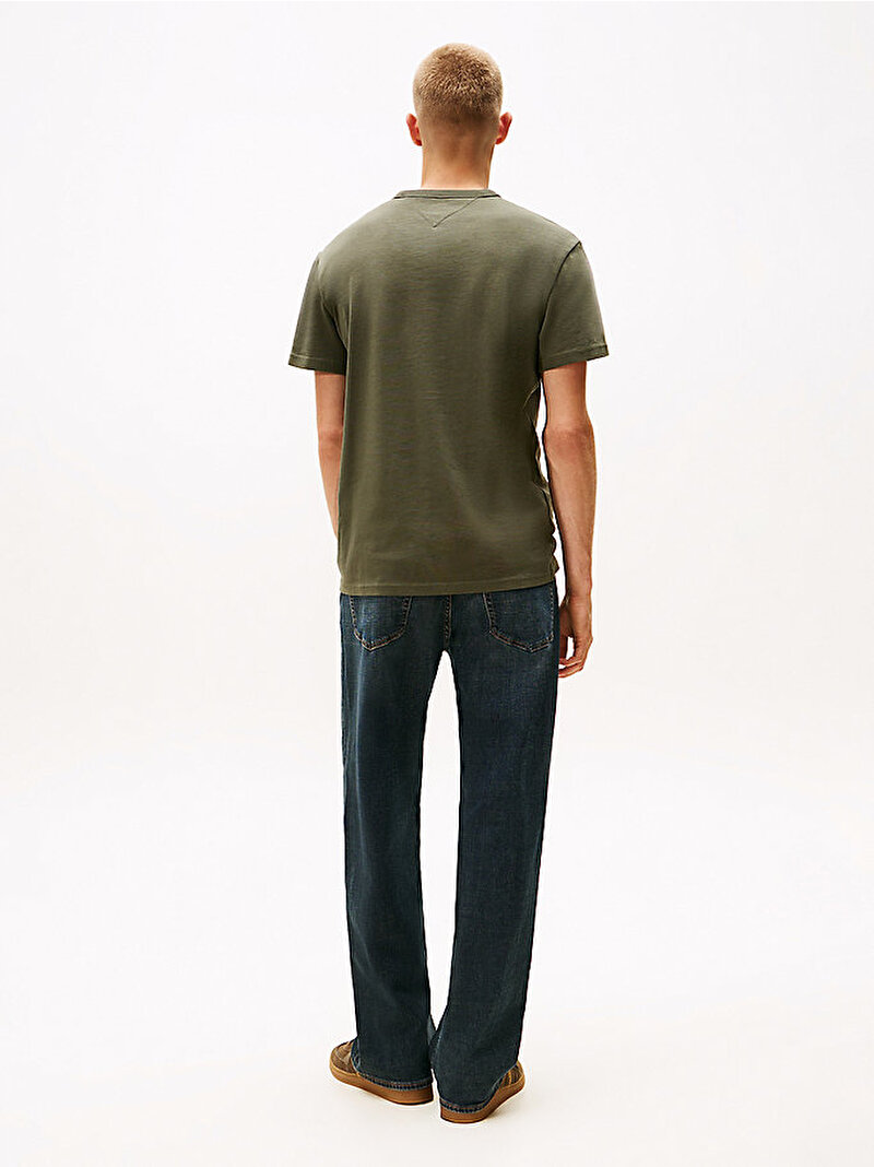 Erkek TJM Regular Badge T-shirt Yeşil DM0DM203220H7
