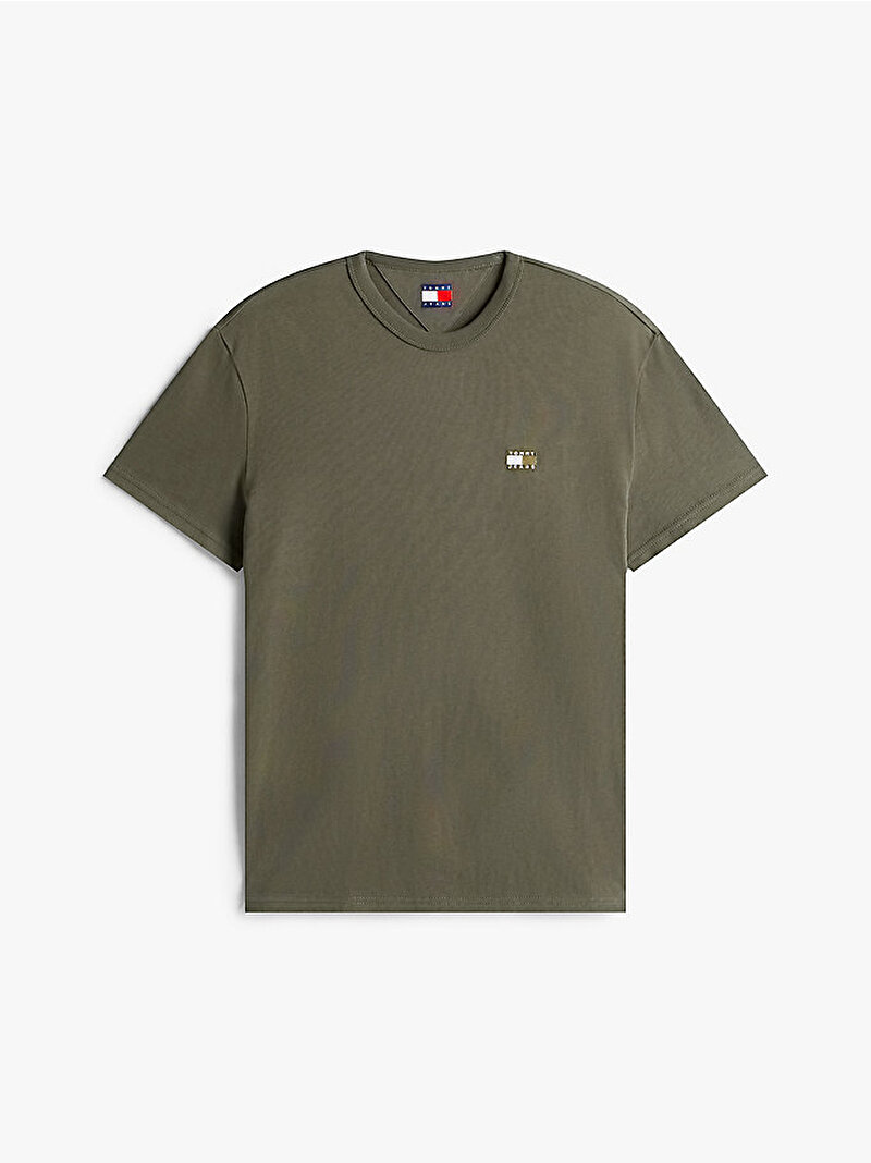 Erkek TJM Regular Badge T-shirt Yeşil DM0DM203220H7