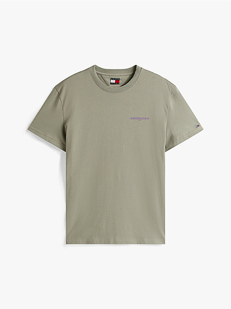 Erkek TJM Regular Blur T-shirt Yeşil DM0DM21982M1L