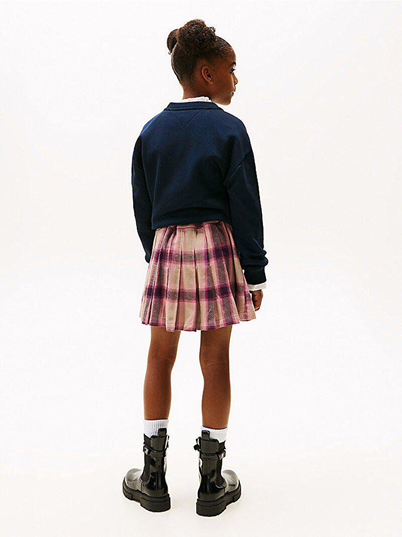 Kız Çocuk Pleated Check Etek Bej  KG0KG09083GUQ