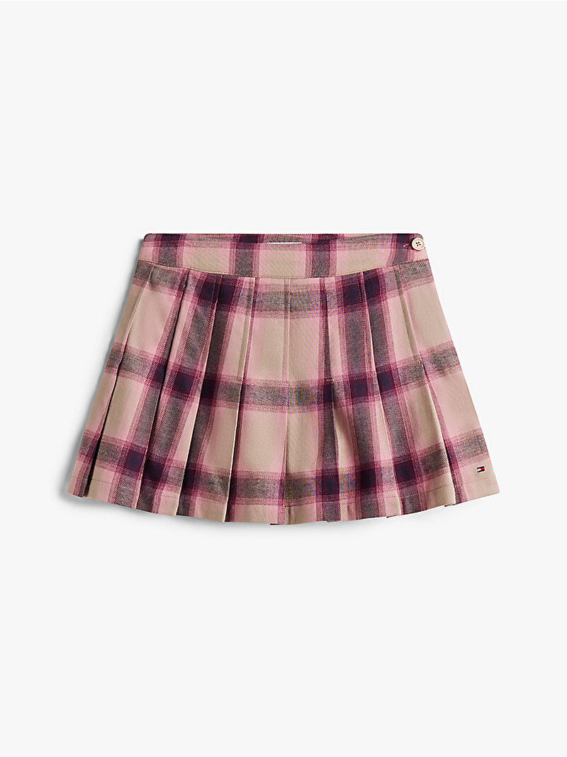 Kız Çocuk Pleated Check Etek Bej  KG0KG09083GUQ