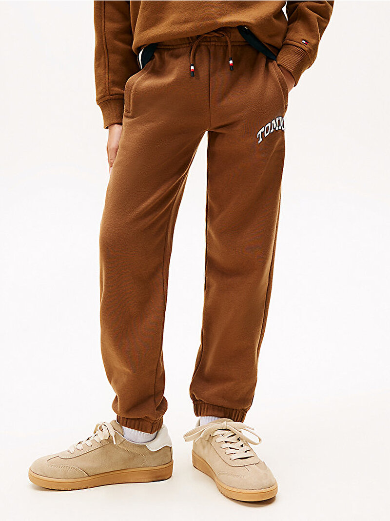 Erkek Çocuk Varsity Raised Print Eşofman Altı Bej  KB0KB09905GVP