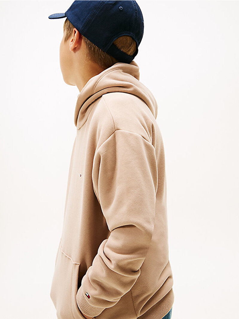 Çocuk Unisex Mini Corp Hoodie Bej  KS0KS00660GUQ