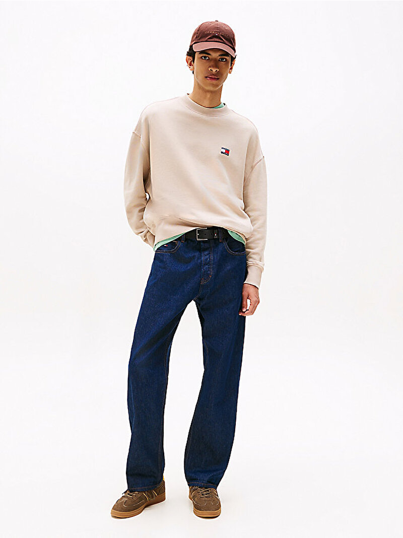 Erkek TJM 90s New Classics Sweatshirt Bej  DM0DM22079AFE