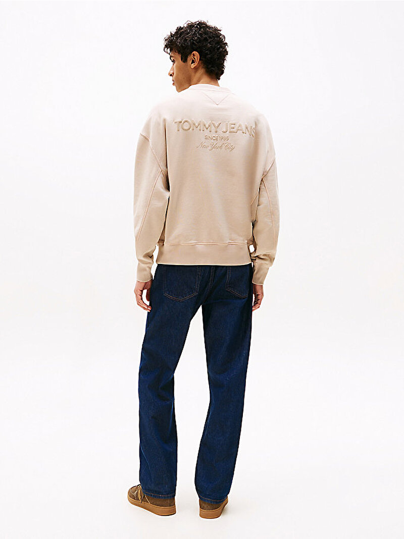 Erkek TJM 90s New Classics Sweatshirt Bej  DM0DM22079AFE