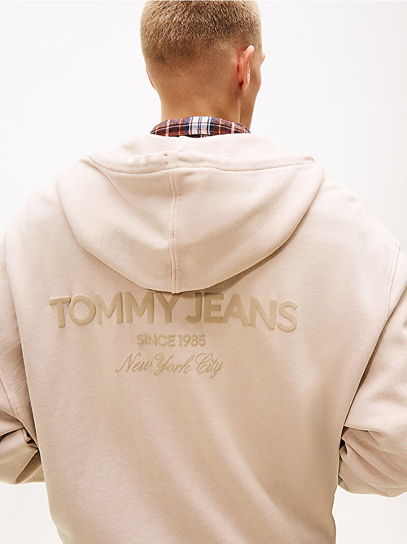 Erkek TJM 90s New Classics Sweatshirt Bej  DM0DM22080AFE