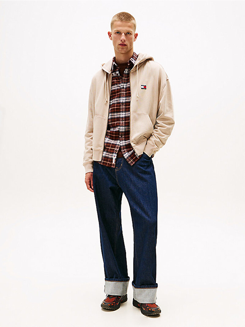 Erkek TJM 90s New Classics Sweatshirt Bej  DM0DM22080AFE