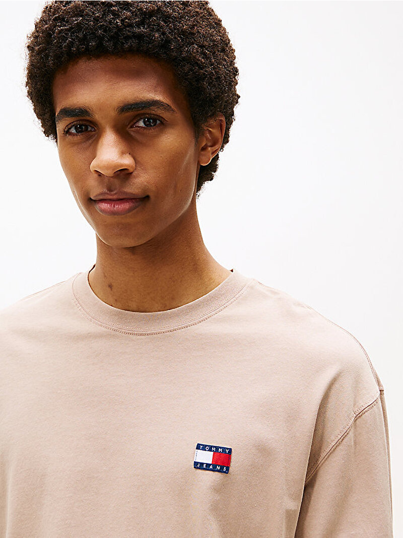 Erkek TJM Relax New Classics T-shirt Bej  DM0DM21976AFE