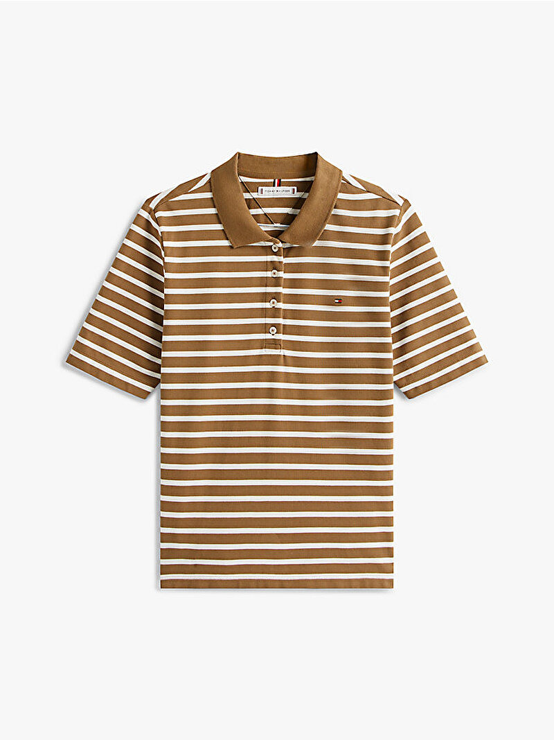 Kadın 1985 Regular Pique Polo T-shirt Bej  WW0WW432240BP