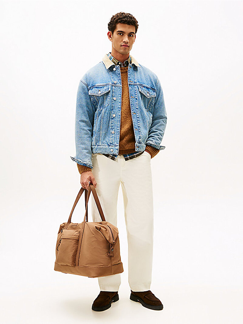 Erkek TH Casual Duffle Çanta Bej  AM0AM13649GWA