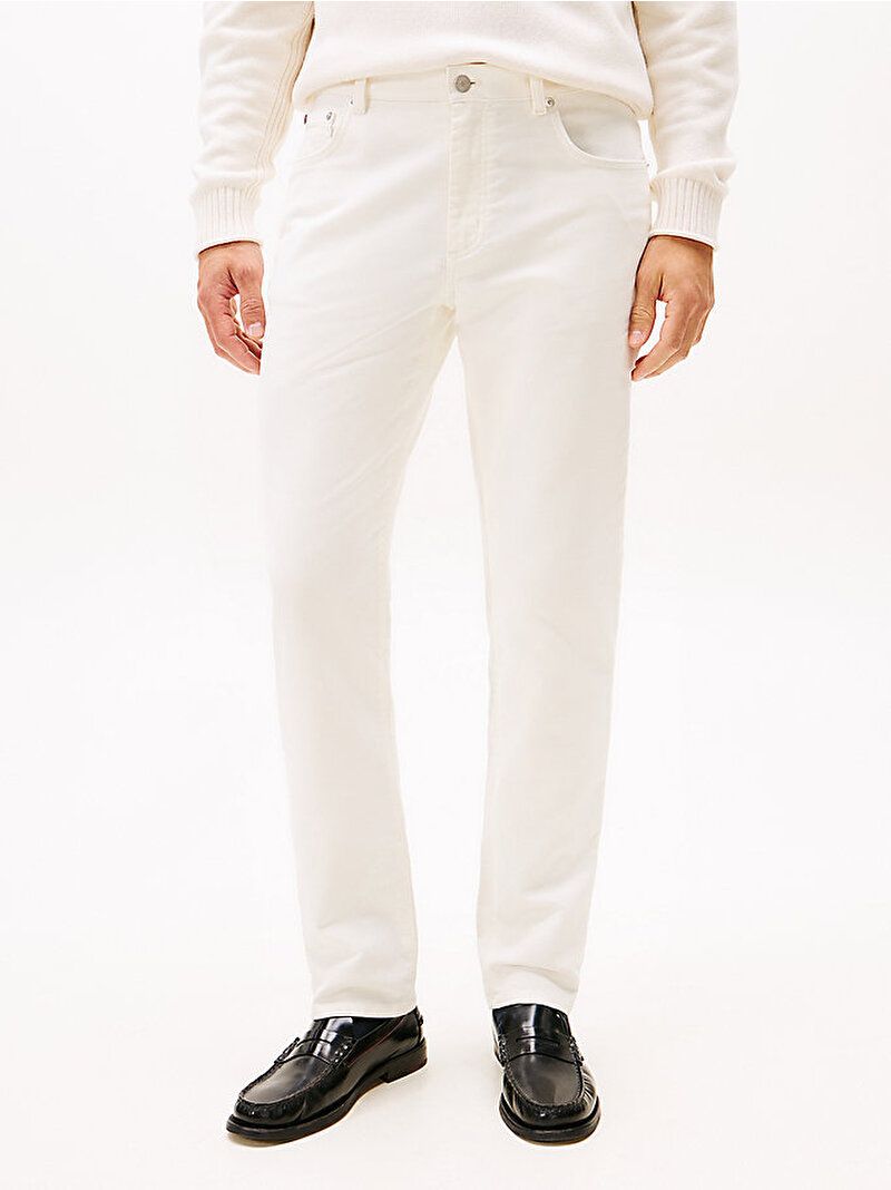 Erkek Denton 5 Pocket Moleskin Pantolon Beyaz  MW0MW40266YA8