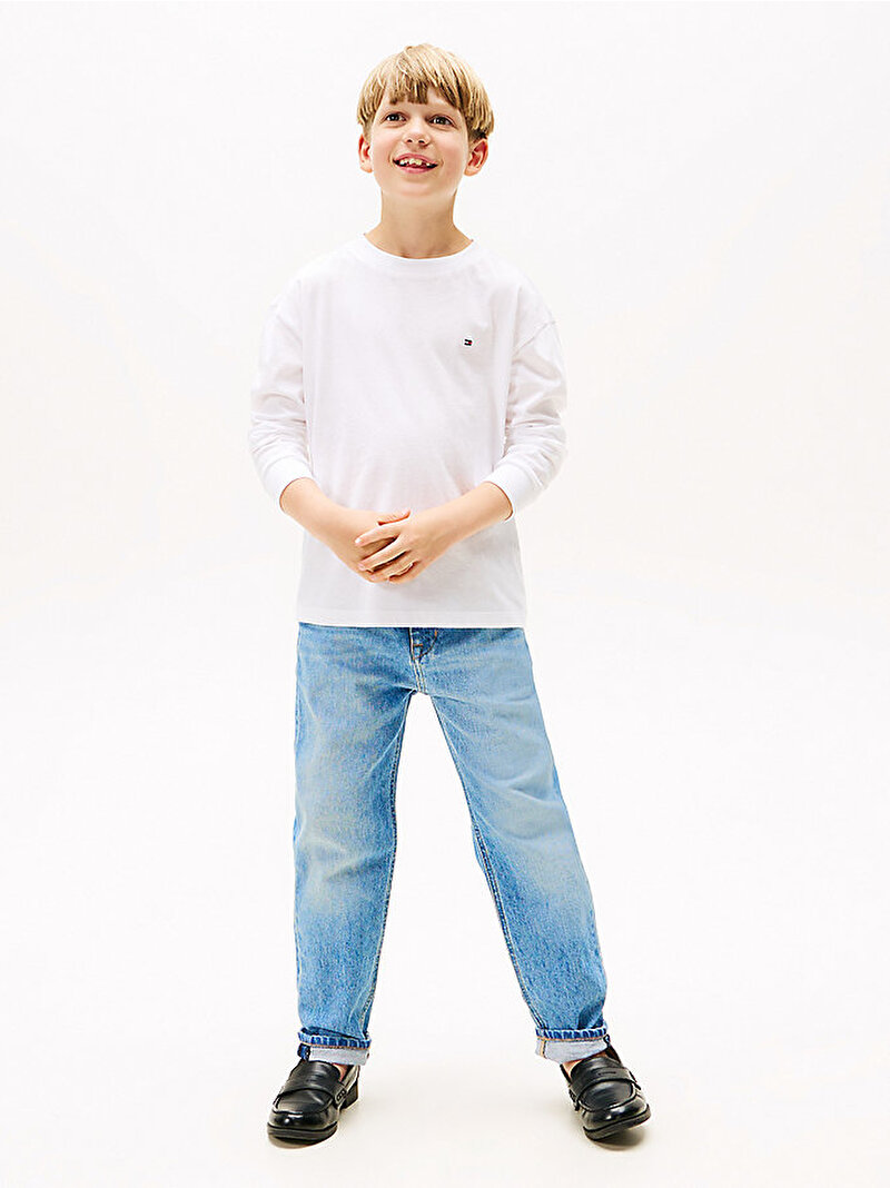 Erkek Çocuk Essential Sweatshirt Beyaz  KB0KB09846YBR