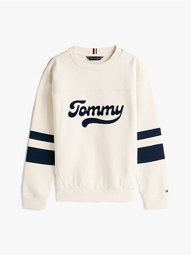Erkek Çocuk Varsity Colourblock Sweatshirt Beyaz  KB0KB09985YA8