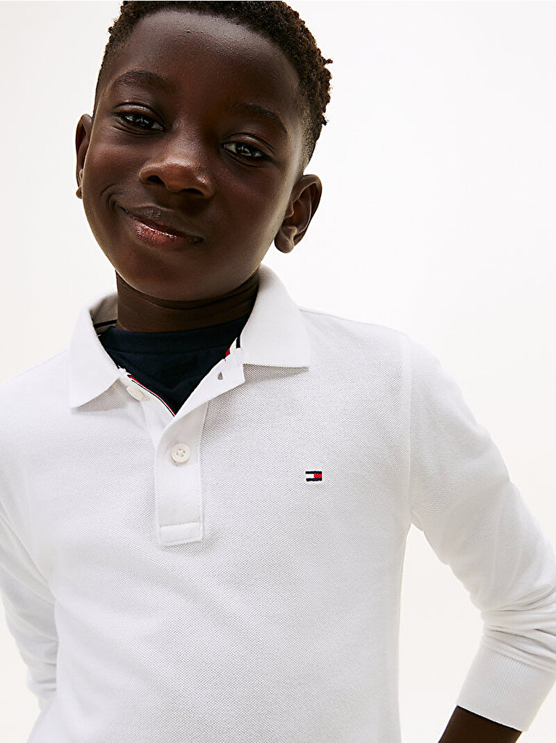 Erkek Çocuk Regular Polo T-shirt Beyaz  KB0KB09664YBR