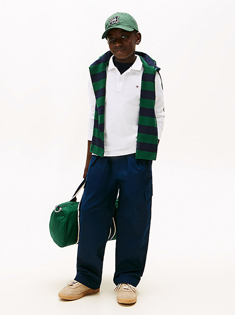 Erkek Çocuk Regular Polo T-shirt Beyaz  KB0KB09664YBR