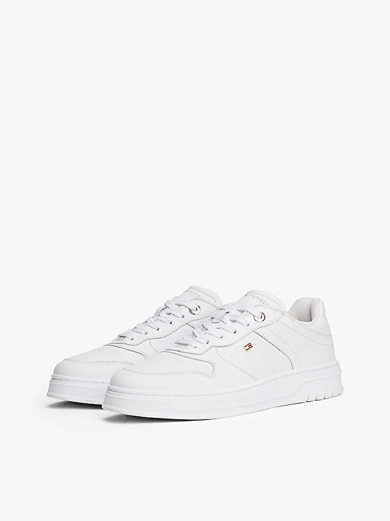 Kadın TH Sporty Cupsole Sneaker Beyaz  FW0FW08795YBS