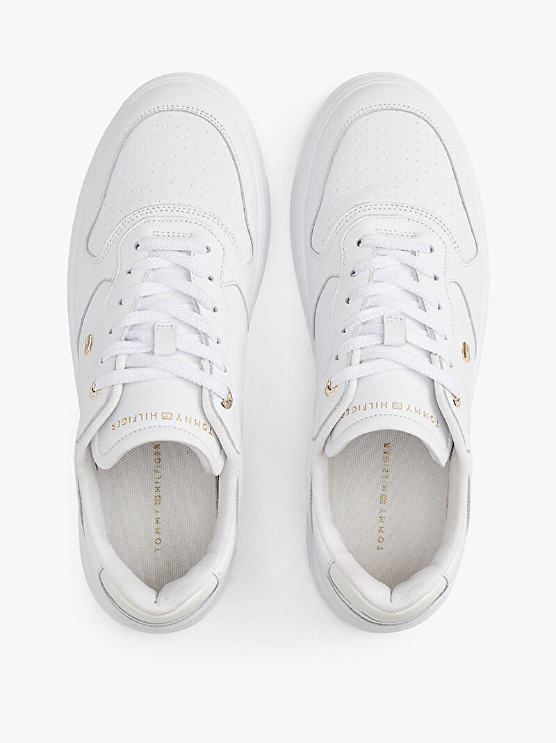 Kadın TH Sporty Cupsole Sneaker Beyaz  FW0FW08795YBS
