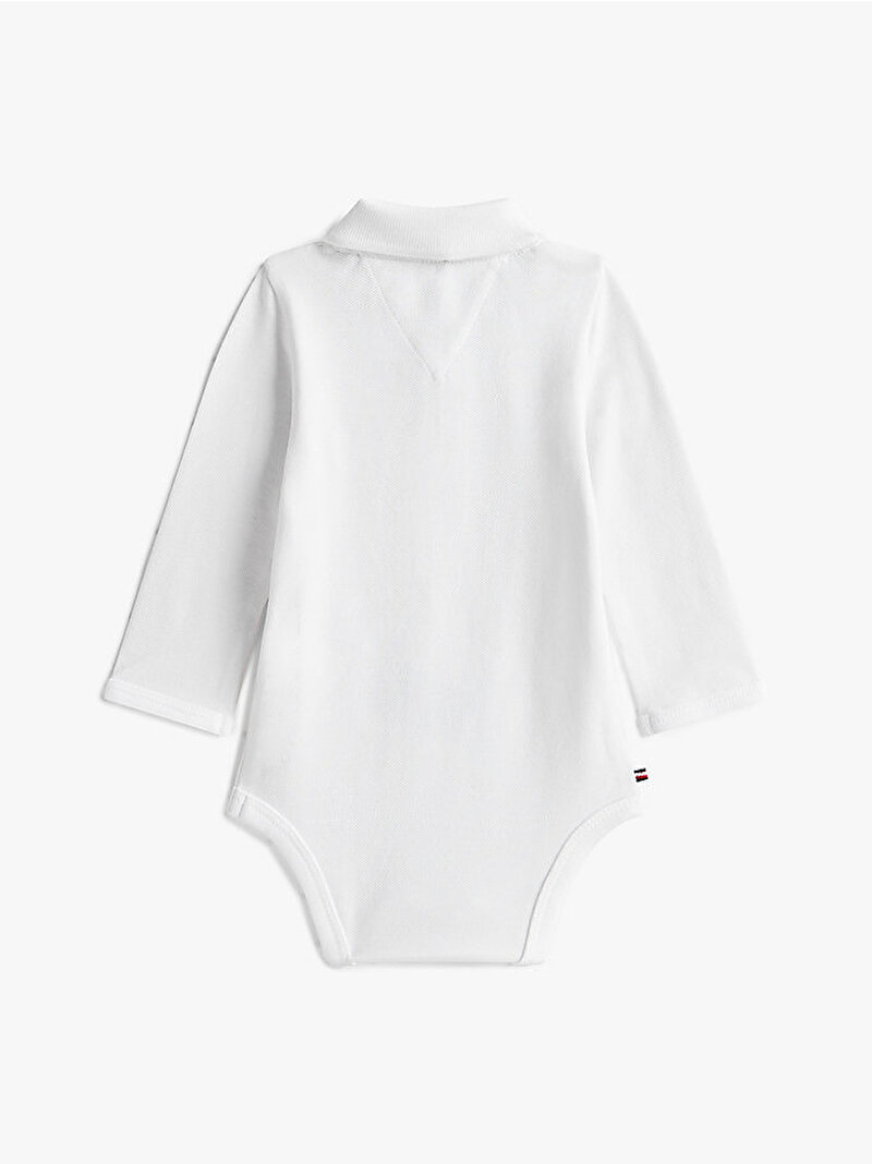 Bebek Polo Yaka Body Çanta Hediye Seti Beyaz  KN0KN02075YBR