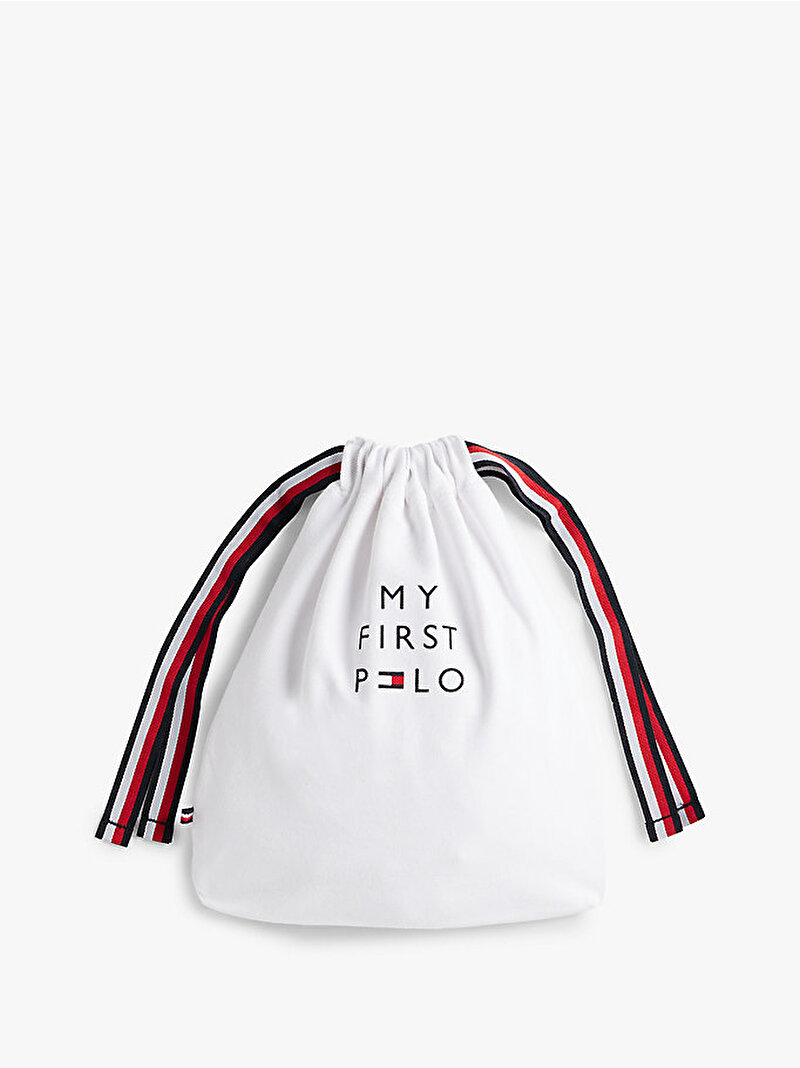 Bebek Polo Yaka Body Çanta Hediye Seti Beyaz  KN0KN02075YBR