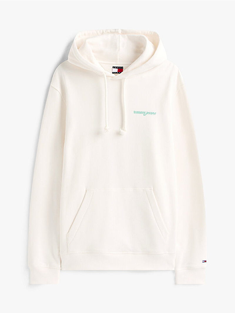 Erkek TJM Regular Blur Sweatshirt Beyaz  DM0DM22112YBH