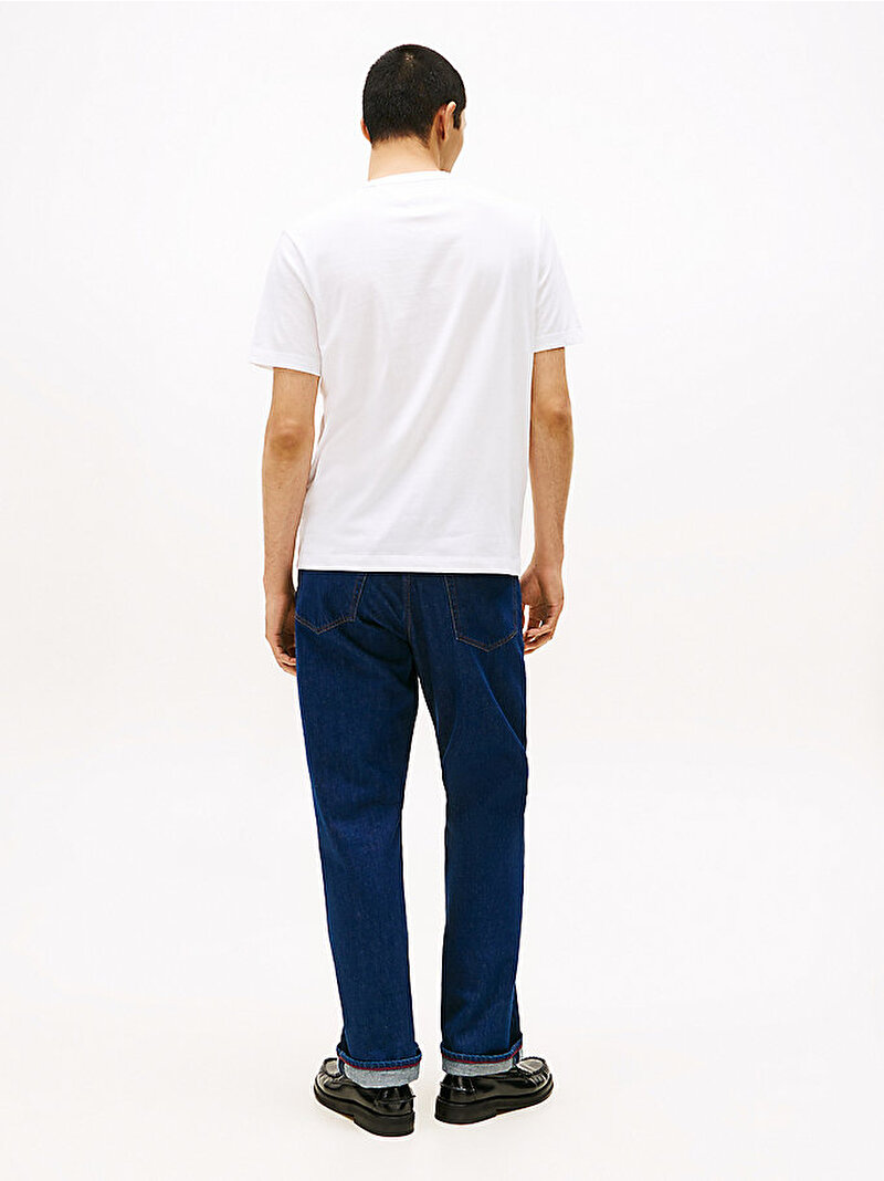 Erkek Essential Stack Graphic T-shirt Beyaz  MW0MW40002YBR
