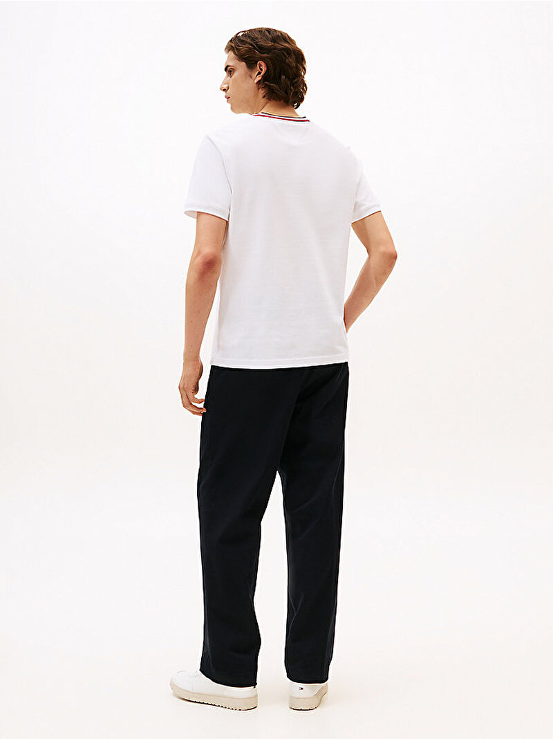 Erkek Pique T-shirt Beyaz  MW0MW41498YBR