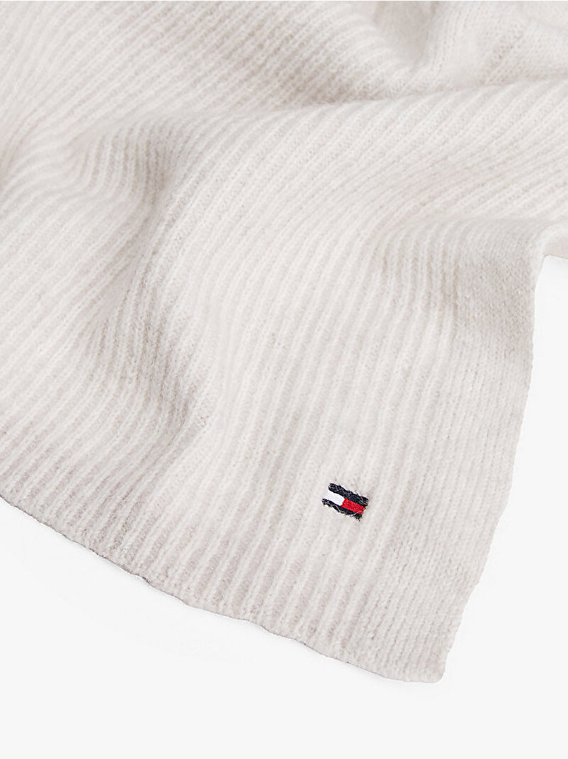 Kadın TH Flag Fluffy Atkı Beyaz  AW0AW17787PQU