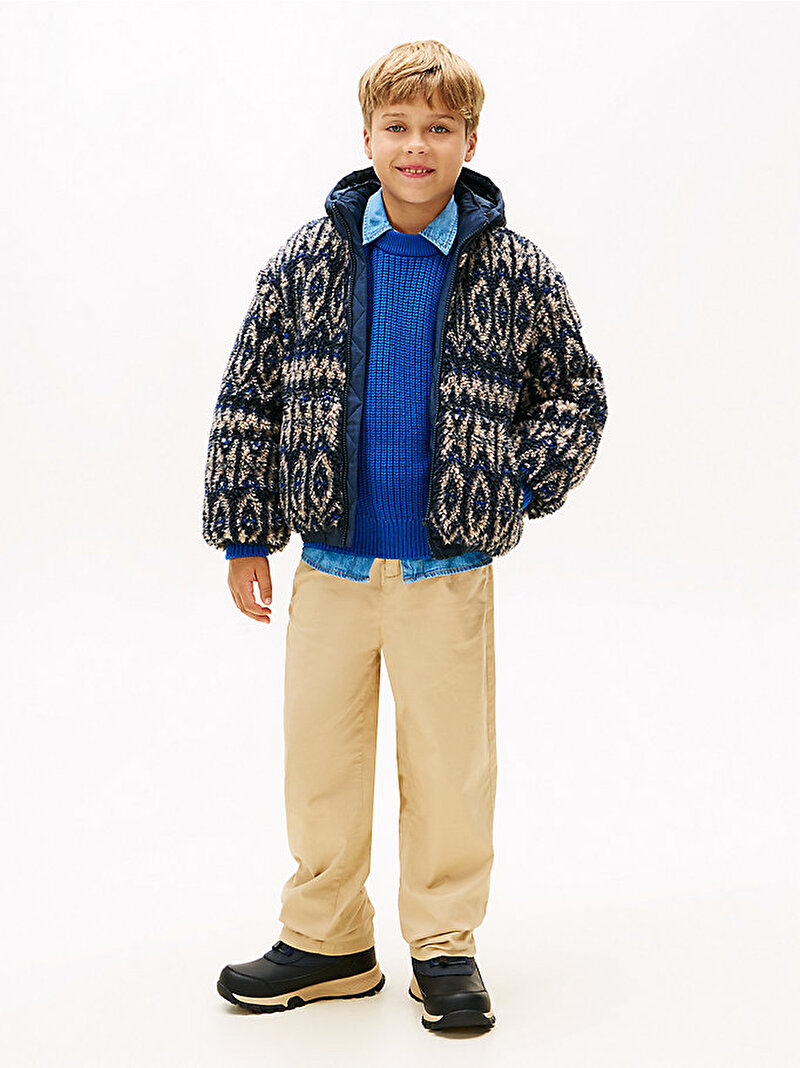 Erkek Çocuk Fairisle Teddy Ceket Çok renkli KB0KB098820GY