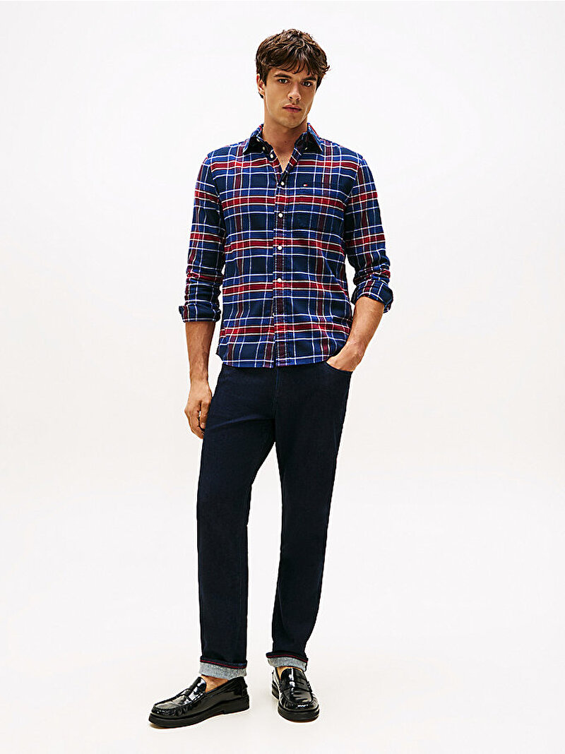 Erkek Hero Flannel Tartan Gömlek Çok renkli MW0MW404730MS