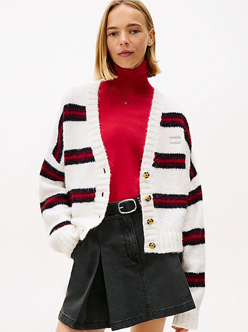 Kadın TJW Badge Stripe Kazak Çok renkli DW0DW21678YBH