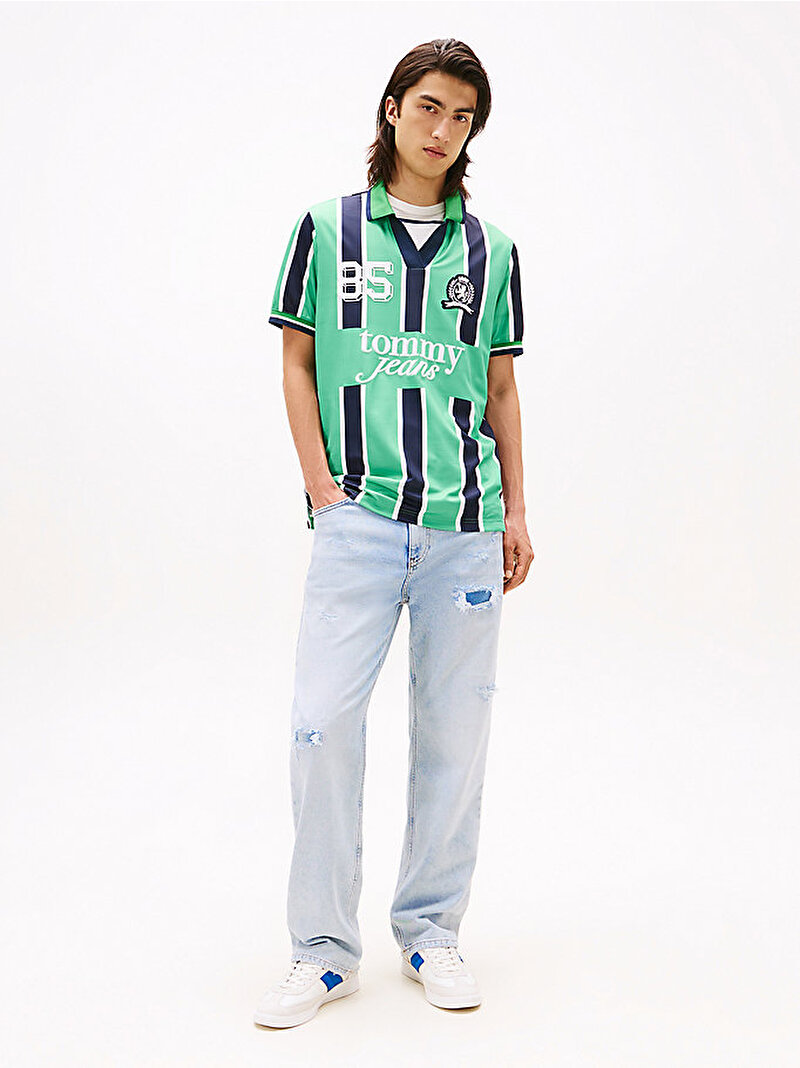 Erkek TJM Regular Sports Polo T-shirt Çok renkli DM0DM22073MAS
