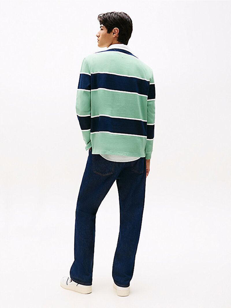 Erkek TJM Relax Stripe Rugby Polo T-shirt Çok renkli DM0DM22074MAS
