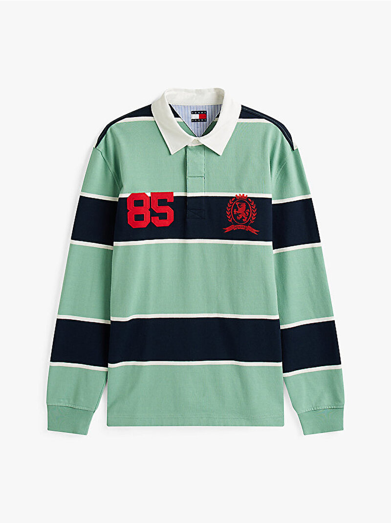 Erkek TJM Relax Stripe Rugby Polo T-shirt Çok renkli DM0DM22074MAS