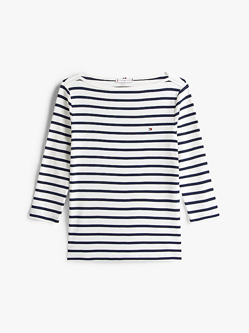 Kadın Slim Cody Boat Neck T-shirt Çok renkli WW0WW4058903L