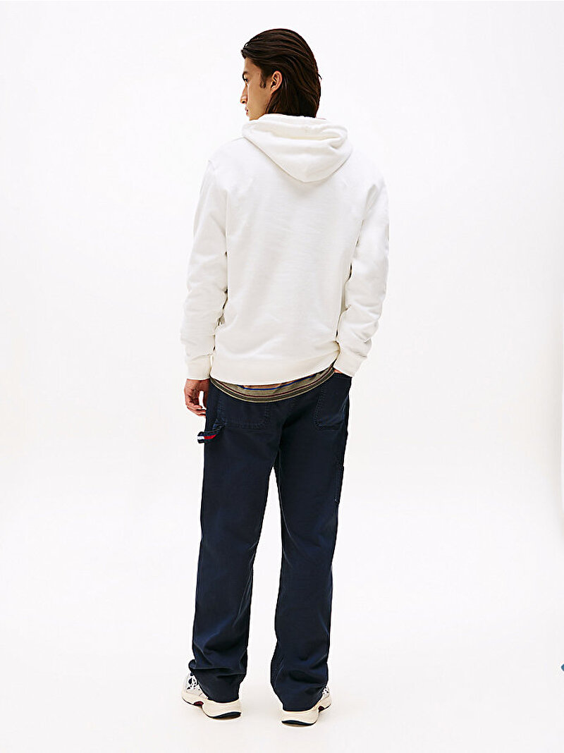 Erkek TJM Regular Dna Hoodie Ekru DM0DM22113YBL