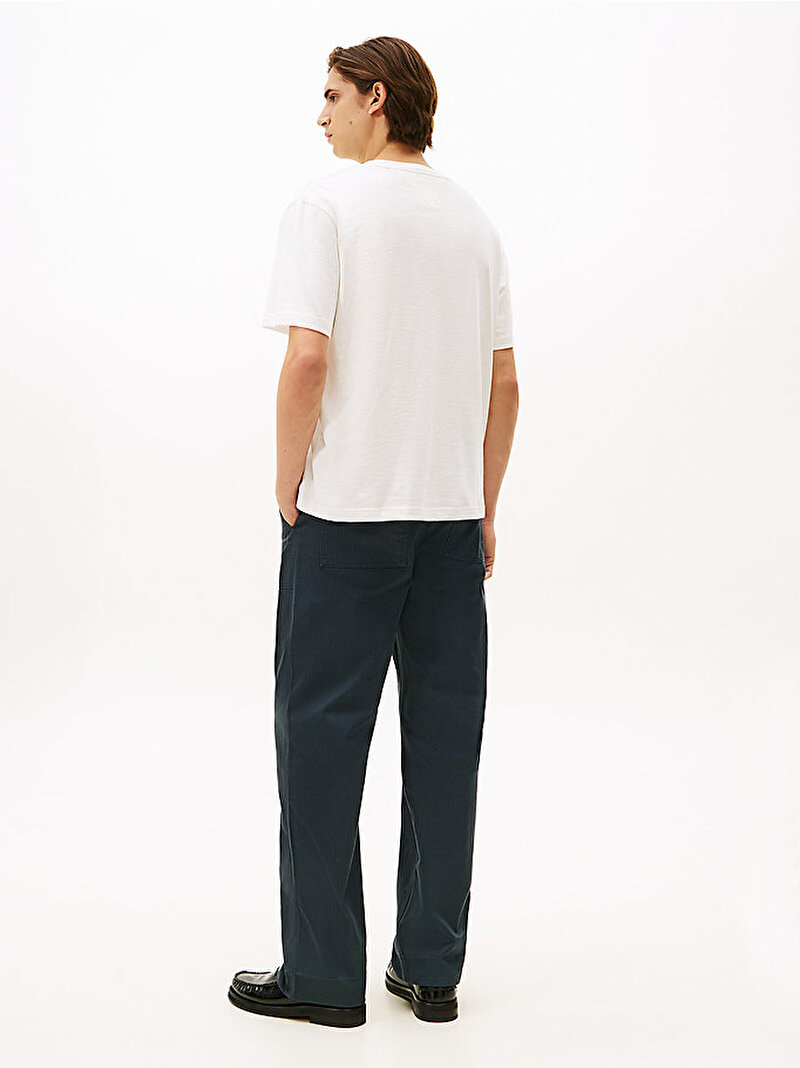 Erkek Small Crest Graphic T-shirt Ekru MW0MW40019YBL