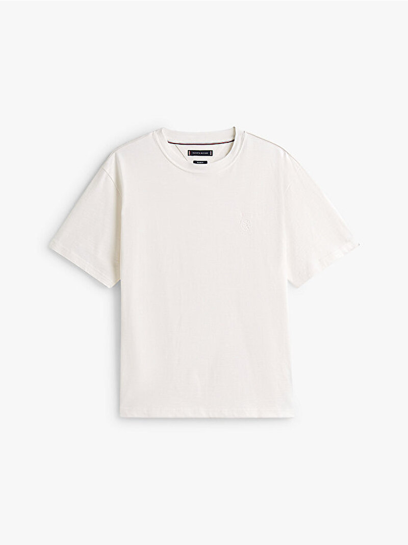 Erkek Small Crest Graphic T-shirt Ekru MW0MW40019YBL